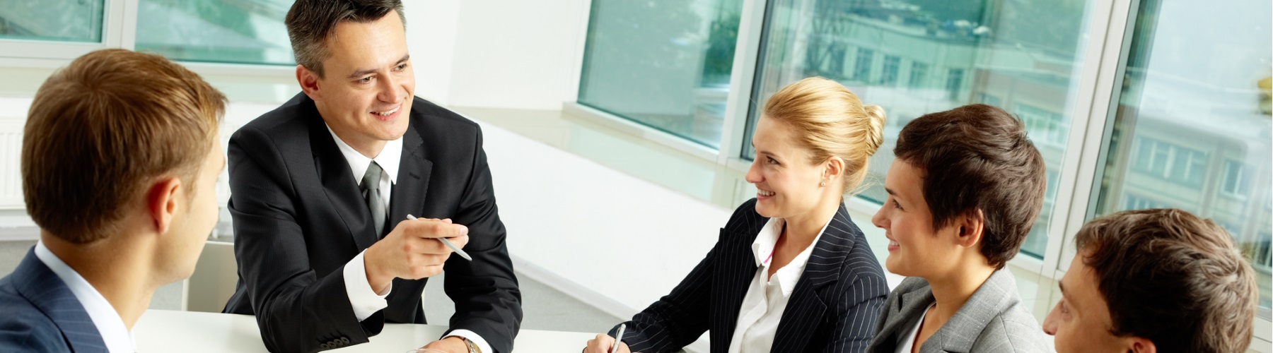group of business associates in a meeting
